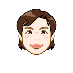 女性の顔