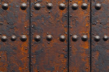 Fototapeta premium Rusty metal texture background, perfect for industrial and vintage designs.
