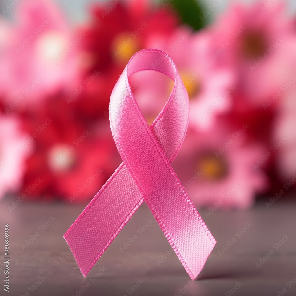 Wall mural Breast cancer awareness background