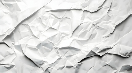 Obraz premium White Crumpled Paper Texture Background