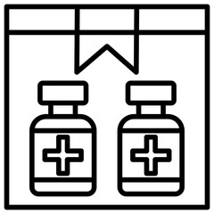 Obraz premium Vaccine Icon