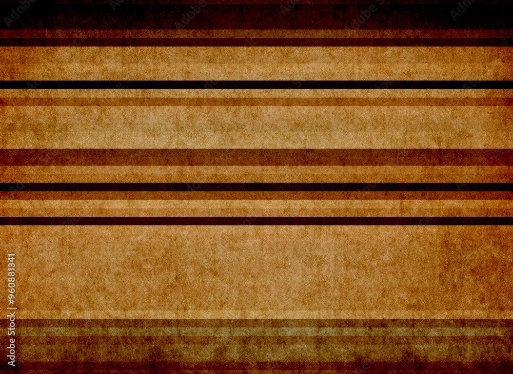 Wall mural brown grunge striped background