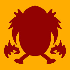 illustration of the red monster