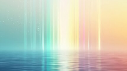 Fototapeta premium Abstract Pastel Sky with Water Reflection
