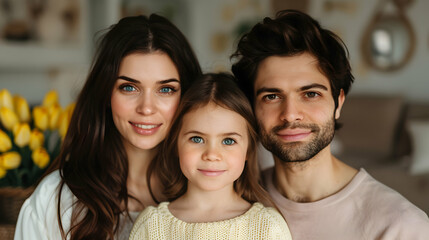 Obraz premium Happy Family Easter Pers