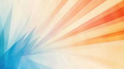 Abstract Background with Blue and Orange Geometric Shapes