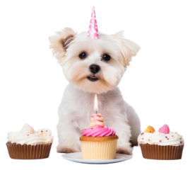 PNG Cake dog birthday maltese.