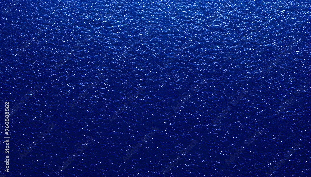 Wall mural  royal blue glitter texture, filling the entire frame, creating a deep, luxurious, and rich blue surface that captivates with consistent glitter and sparkles