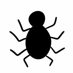 insect icon design on white
