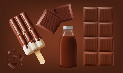 Products made from chocolate mesg gradient wes used