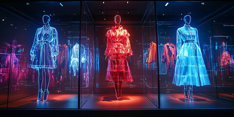 Experience fashion in a new way with virtual try-on technology using smart displays, allowing you to try on clothes virtually and revolutionize your online shopping experience.