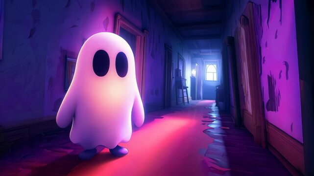 horror ghost game cartoon characters Video 4K