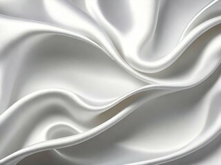 Obraz premium white fabric wave background.