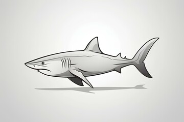 Fototapeta premium shark in the water