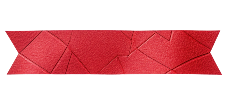 PNG Benmore pattern adhesive strip origami paper art.