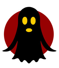 ghost icon, illustration isolated on white background