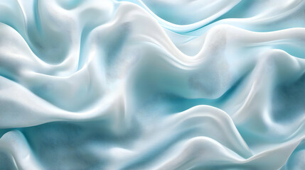 Fototapeta premium Abstract Blue Silk Fabric Texture Background