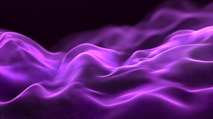 Obraz premium Abstract Purple Wavy Background with Dots