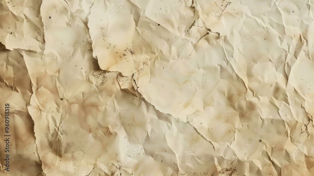 Wall mural Aged parchment paper texture for banner design