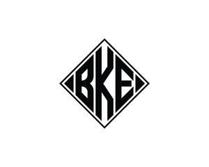 BKE logo design vector template. BKE