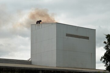smoke from a factory