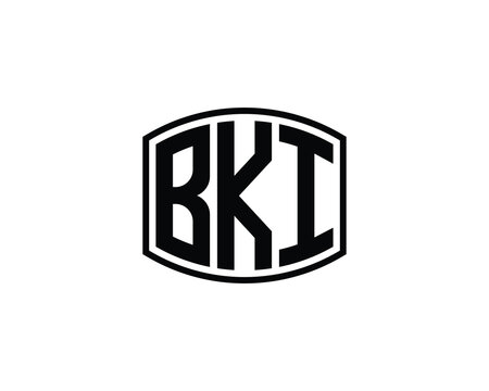 BKI logo design vector template. BKI