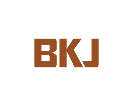 BKJ logo design vector template. BKJ