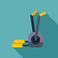 Elliptical trainer machine providing a cardio workout at home or at the gym