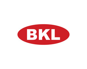 BKL logo design vector template. BKL
