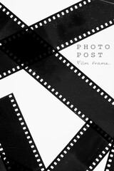 film strip.film frame with white space.