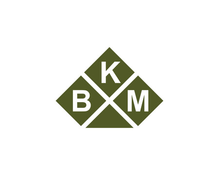 BKM logo design vector template. BKM