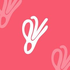 82 number eighty two minimal logo design, sign template