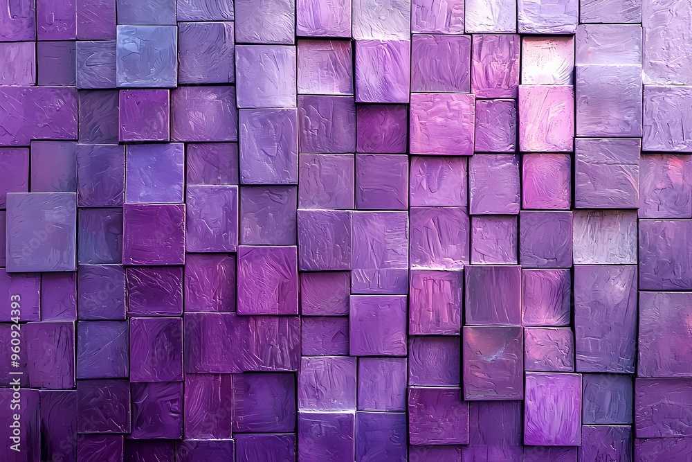 Wall mural textured abstract wall in shades of purple and violet.