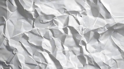 Obraz premium Abstract Crumpled White Paper Texture