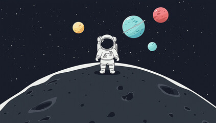 Astronaut on Moon