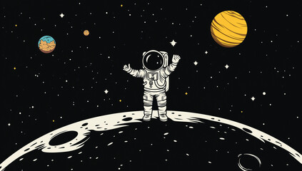 Astronaut on Moon
