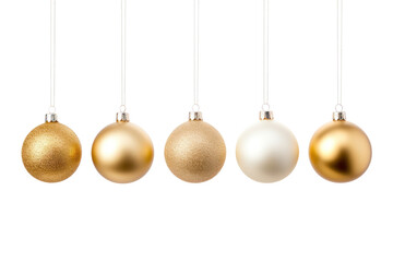 Obraz premium PNG Christmas balls gold decoration celebration.