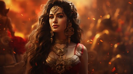 Fototapeta premium Dussehra October 24 Generative AI