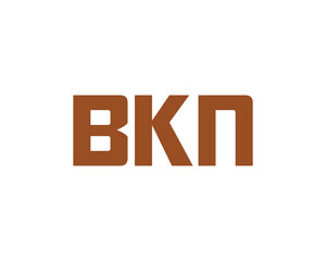 BKN logo design vector template. BKN