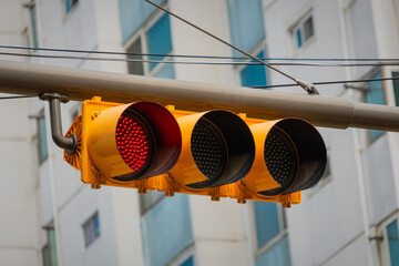 Yellow traffic lights in children's safety zones in Korea