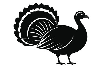 turkey vector illustration silhouette vector illustration black and white 