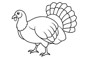 turkey vector illustration silhouette vector illustration black and white 
