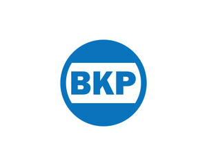 BKP logo design vector template. BKP
