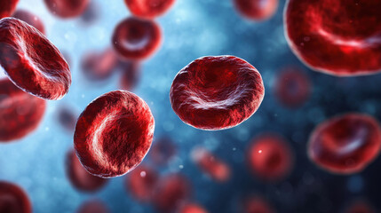 Fototapeta premium Graphical representation of hemoglobin typing results with emphasis on thalassemia-related