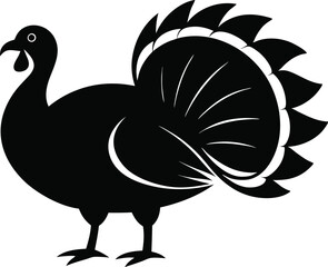 turkey vector illustration silhouette vector illustration black and white 