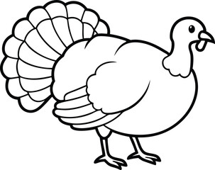 turkey vector illustration silhouette vector illustration black and white 