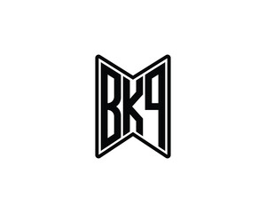 BKQ logo design vector template. BKQ
