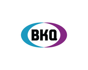 BKQ logo design vector template. BKQ