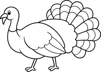 turkey vector illustration silhouette vector illustration black and white 