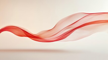 Abstract Red Wave Background   Modern Minimalist Design